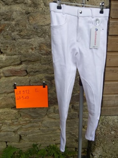 pantalon performance crazy line blanc 16ans