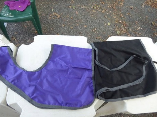 couvre rein imper noir/gris 75