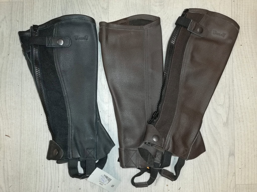 Mini-chaps cuir T de T satie marron XL