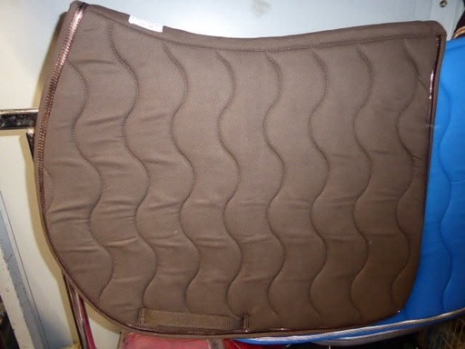 Tapis de selle EQUITHÈME "Jump" Classic - Couleur : chocolat/marron, Taille : cheval
