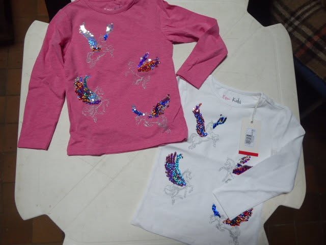 T-shirt equitheme equi-kids «glossy » manches longues blanc 4ans
