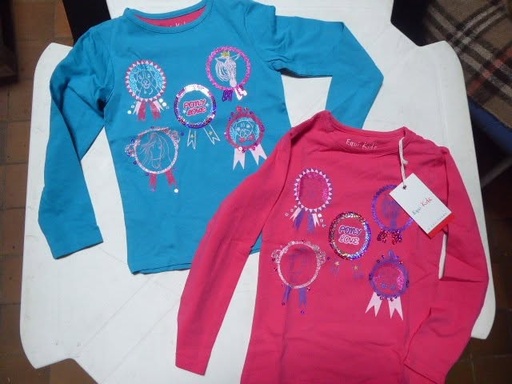 T-shirt equitheme equi-kids «flo» manches longues