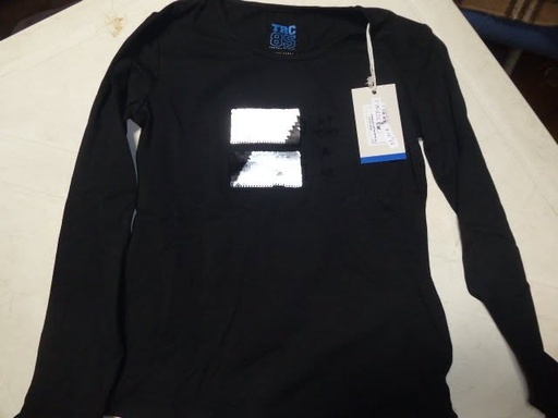 T-shirt equitheme TRC85 manches longues noir 12ans
