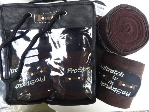 bandes mixte polaire/elastique pro stretch T de T marron 3m