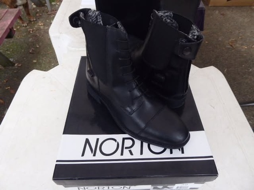 boots norton lacets fourrées noir 42