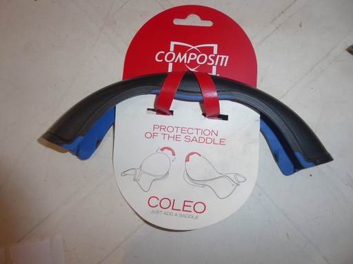 protection de selle compositi noir/bleu
