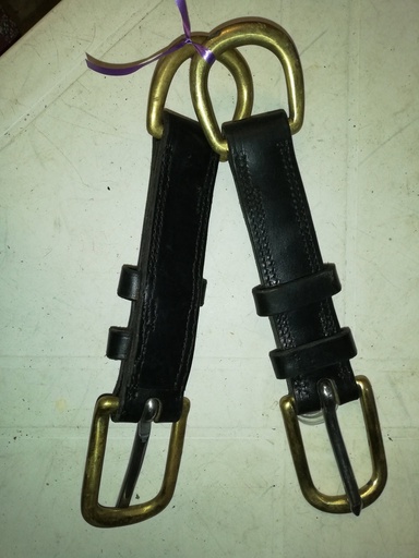 boucleteaux de securité à anneaux la paire noir