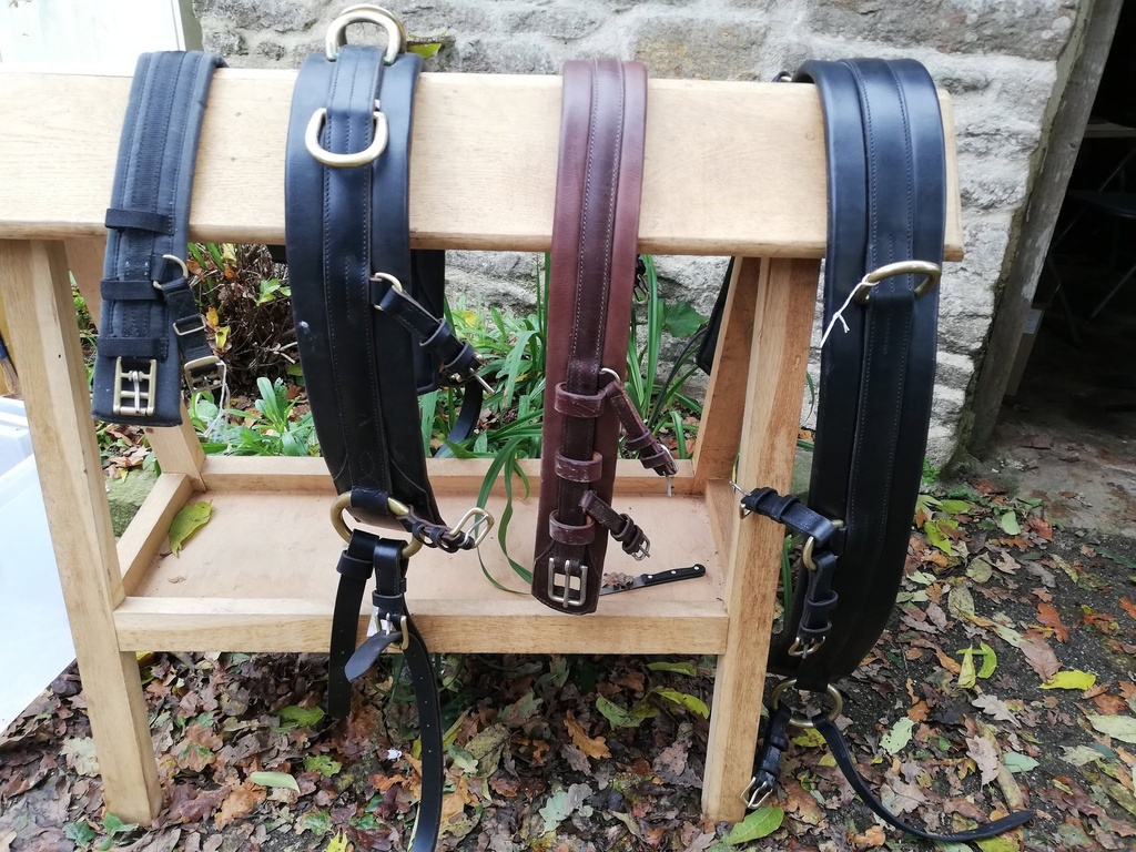 bricole cheval marron/argent