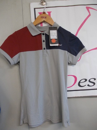 polo kingsland gris/marine/bordeaux femme XS