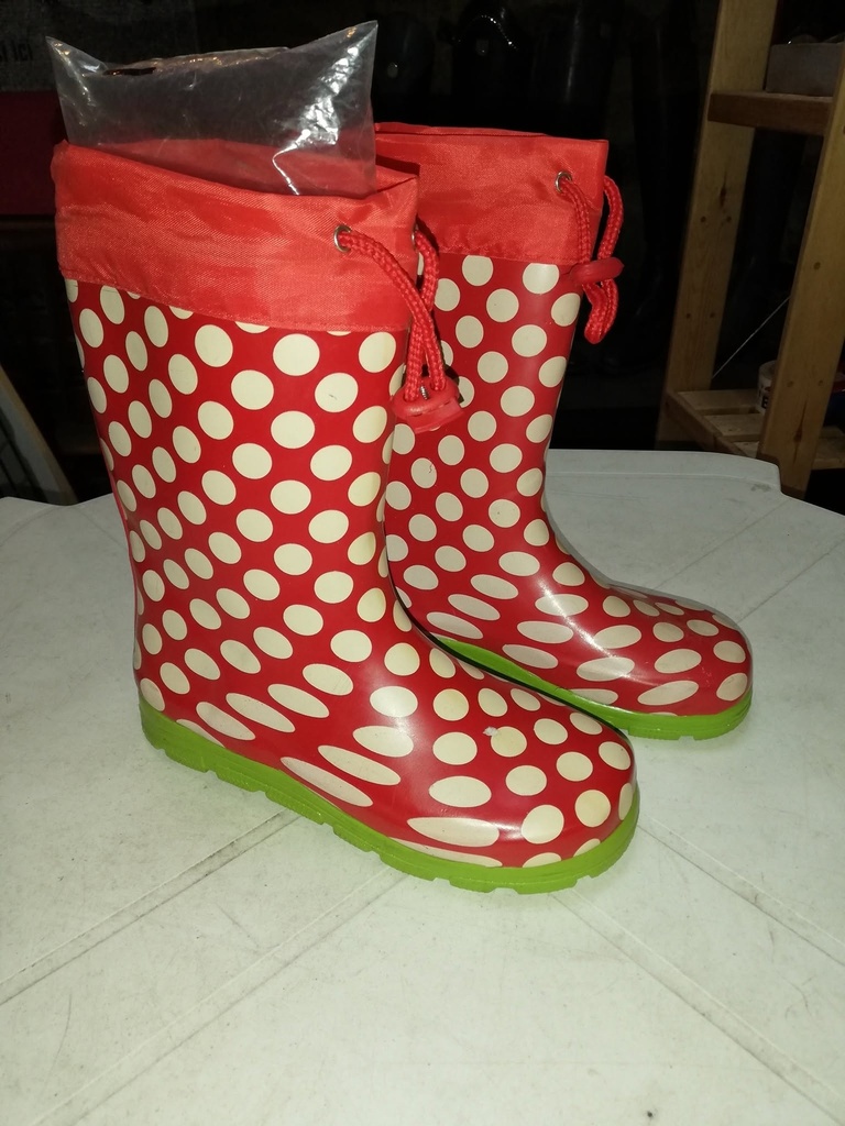 bottes caoutchouc pois