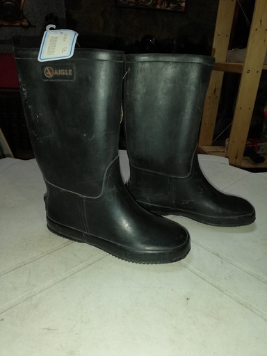 bottes caoutchouc aigle noir 31