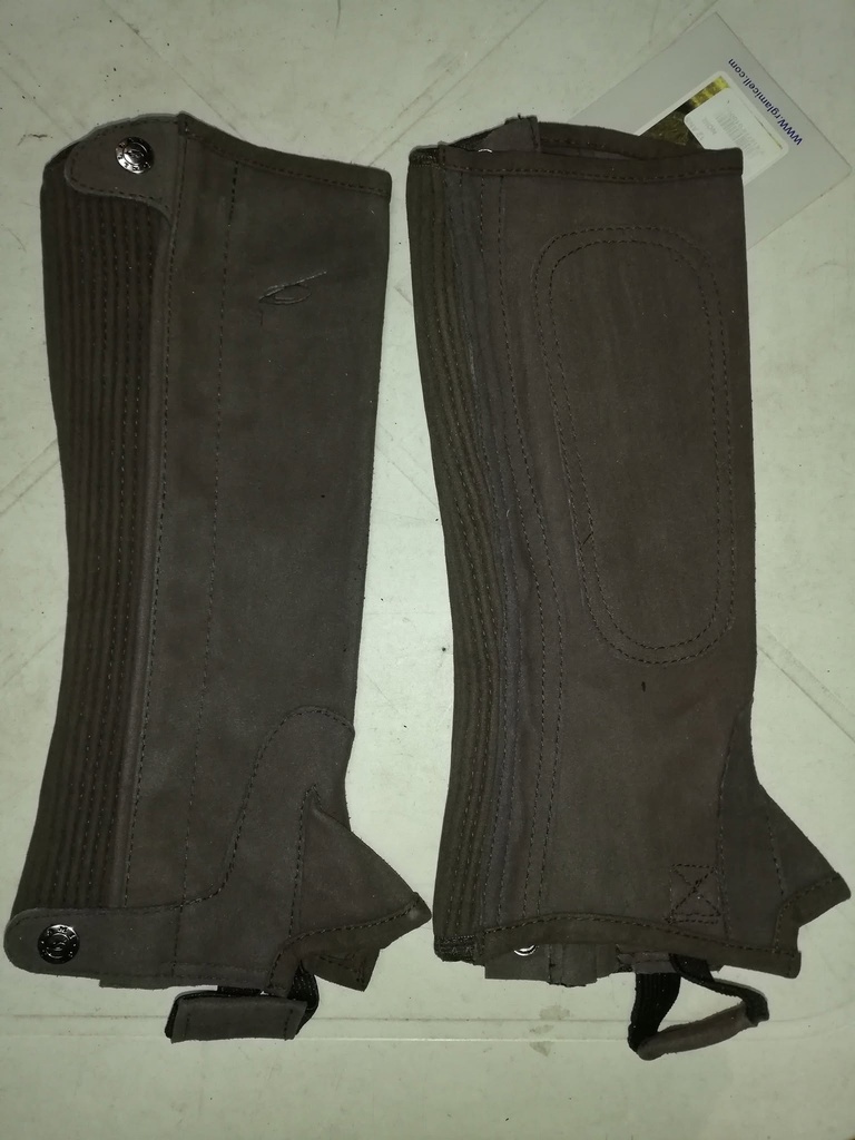 Mini-chaps lamicell suedine marron 12ans