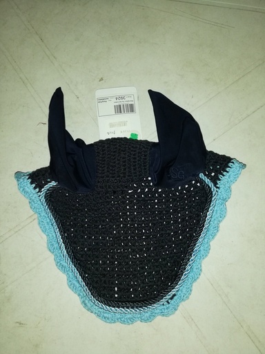 bonnet cheval USG marine/ciel poney