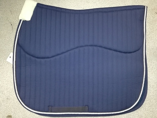 Tapis de selle EQUITHÈME "Teddy" marine cheval dressage
