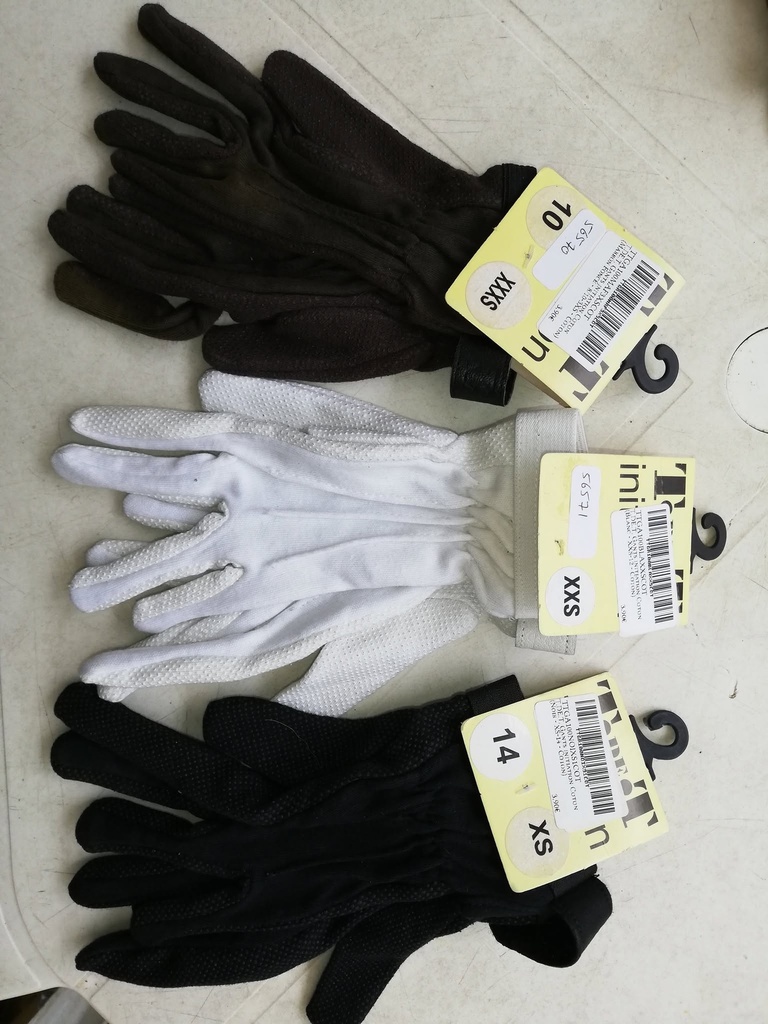 Gants initiation Coton T.DE.T, (Blanc - S - Coton)