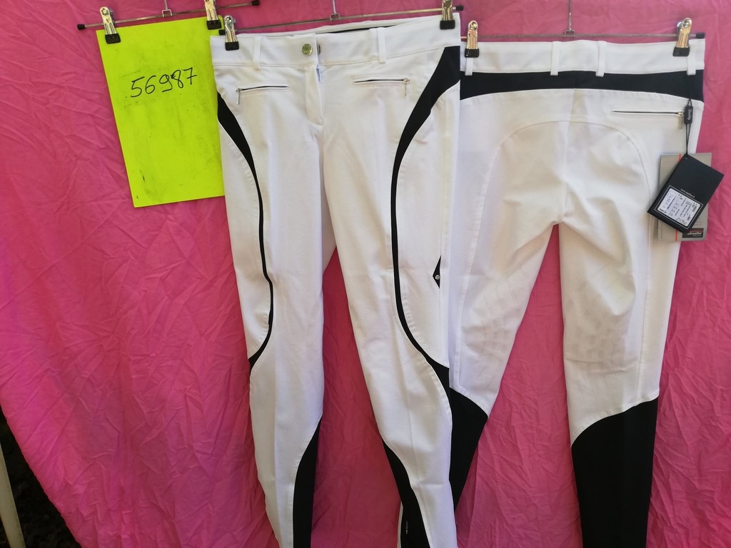 Pantalon Femme Ethel Equiline (Blanc /Noir -40fr/46it)