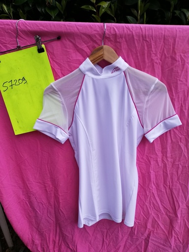 Polo concours Femme Giselle blanc Equiline-Blanc-L