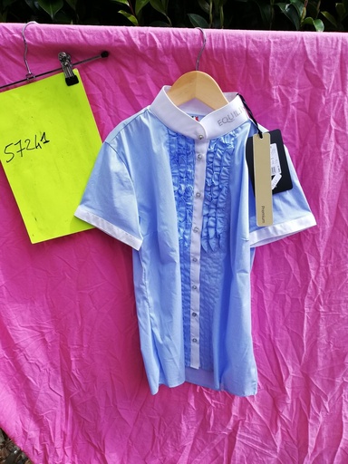 Polo concours femme Eva Equiline (Bleu Ciel – 34fr/40it)