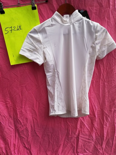 Polo concours Femme Akira Blanc Equiline-Blanc-S