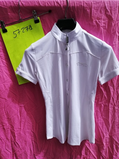 Polo Concours Femme Poly Animo (Blanc – 38fr/44it)