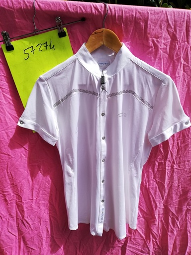 Polo concours femme Pinter Animo (Blanc - 40fr/46it)