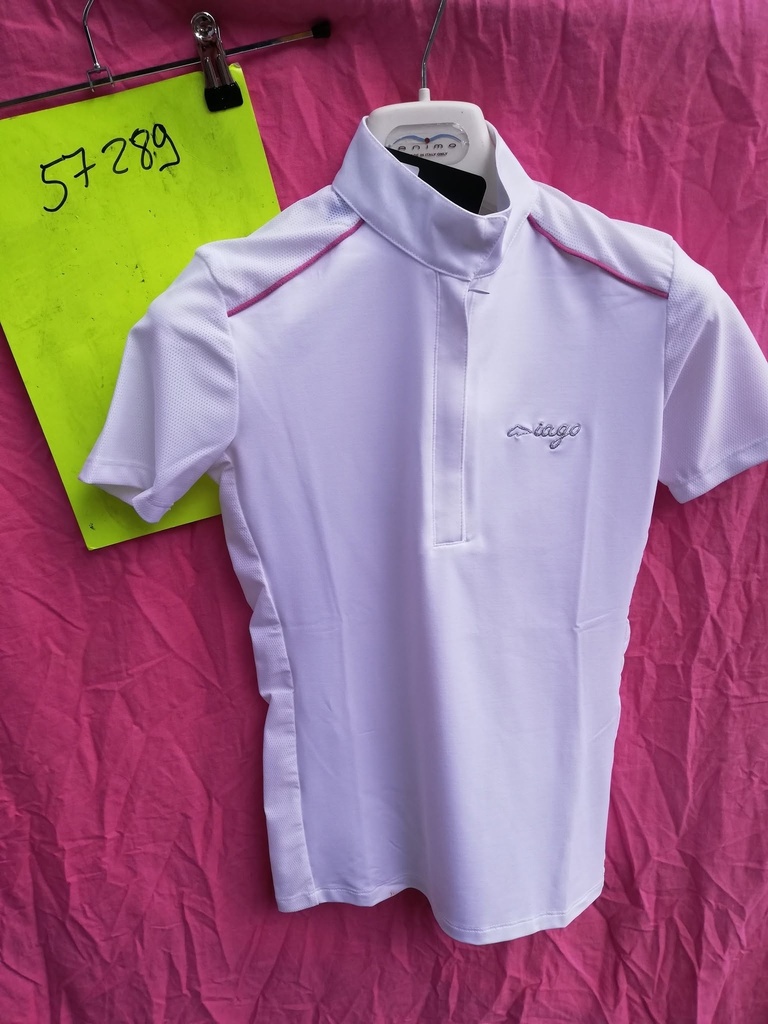Polo concours Femme Blanc Mia Iago-Blanc-XS
