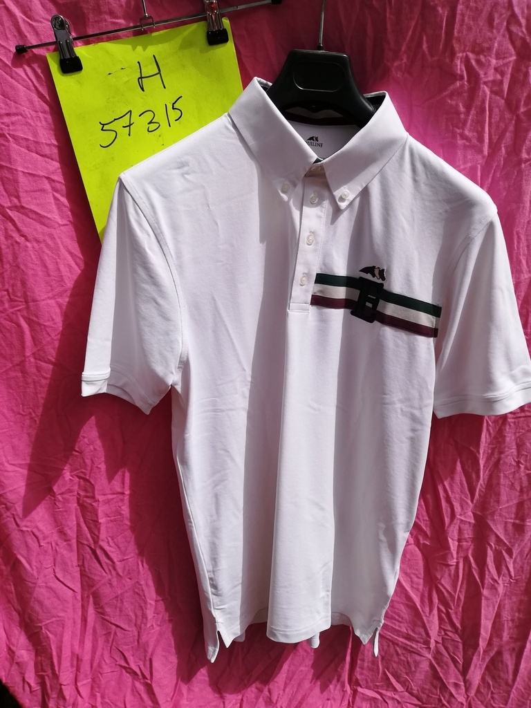 Polo concours Ete Homme Aldo Equiline (Blanc – XXL/43)