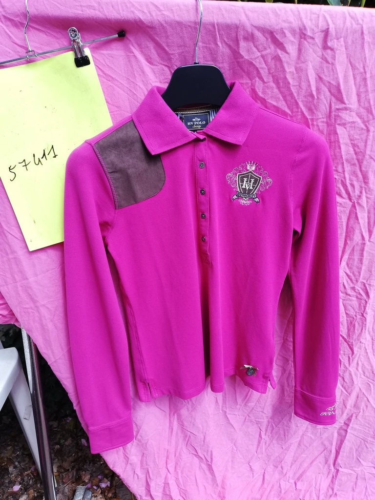 Polo manches longues Femme HV Polo Celina (Fushia - XS)