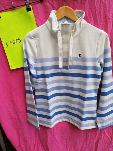 Sweat Femme Saunton Crème/ciel rayé Joules -Crème-34