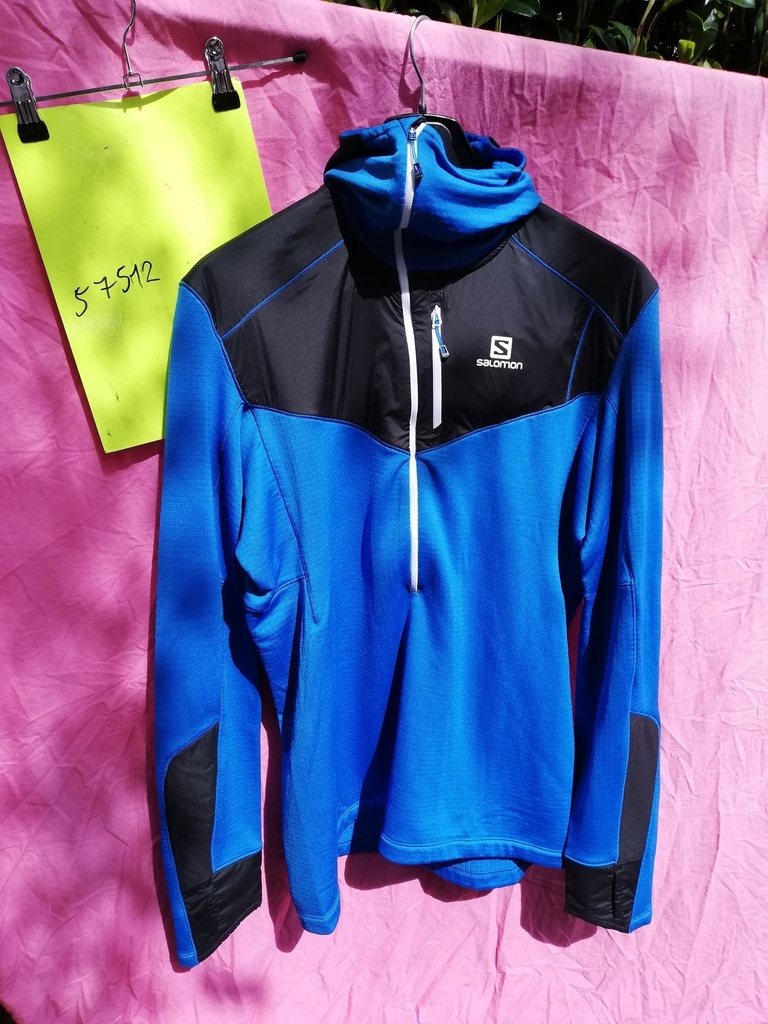Pull Technique Homme Hiver Salomon (Bleu Roi / Noir - XL)