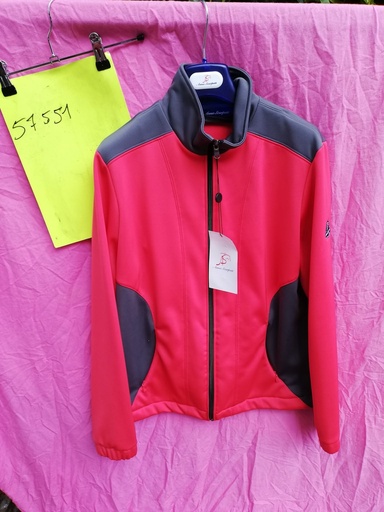 blouson Coupe-Vent Femme Tosta Anna Scarpati (Rouge / Gris – 36fr/42it)