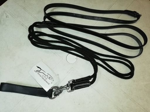 renes allemandes CDG cuir/corde noir cheval