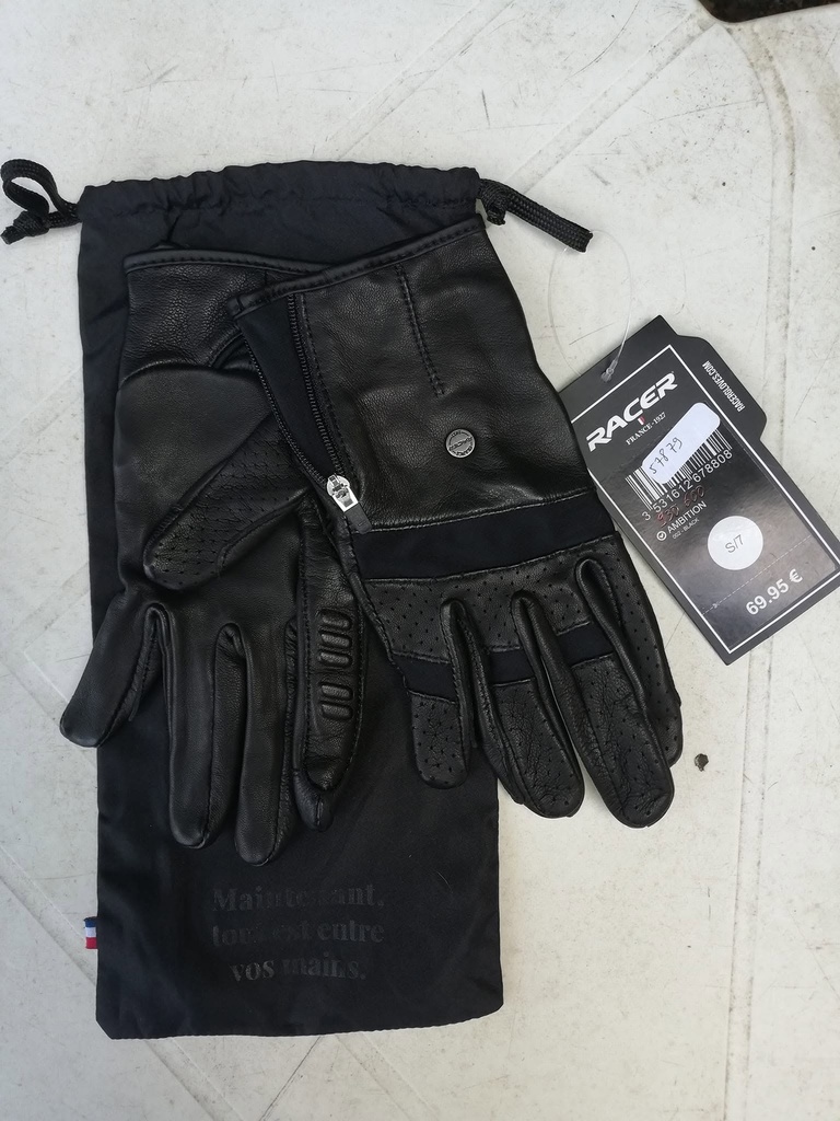 gants racer ambition noir taille 7