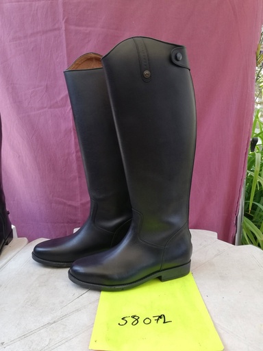 bottes expert sans lacets equitheme 43 noir