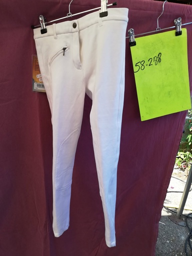 Pantalon basic equicomfort dame bas lycra 36 blanc
