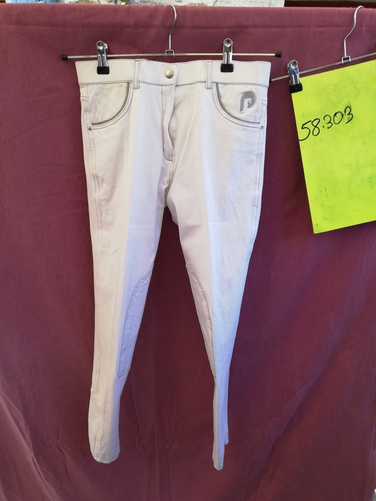 Pantalon carla performance 40 blanc/gris