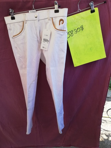 Pantalon carla performance 40 blanc/camel