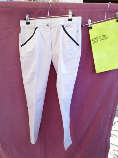 Pantalon arola flags and cup 42 blanc