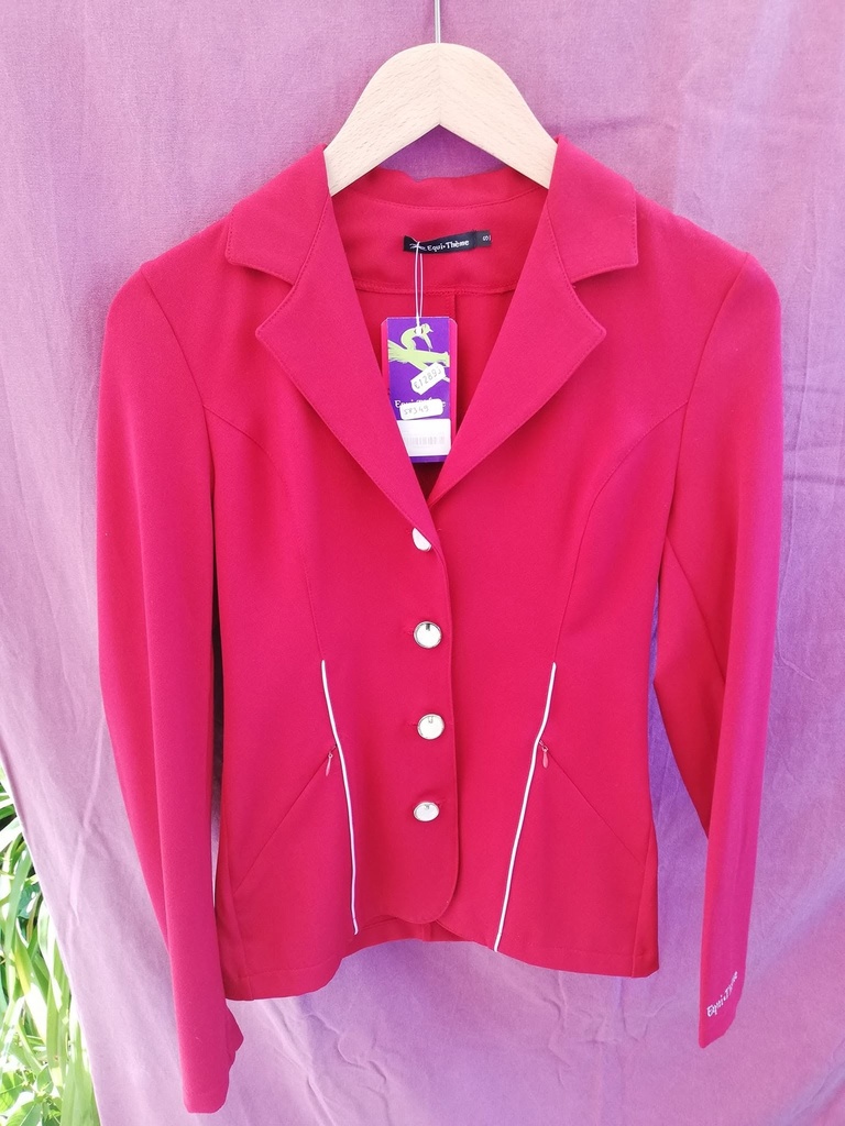 Veste Concours galon equitheme 36 rouge