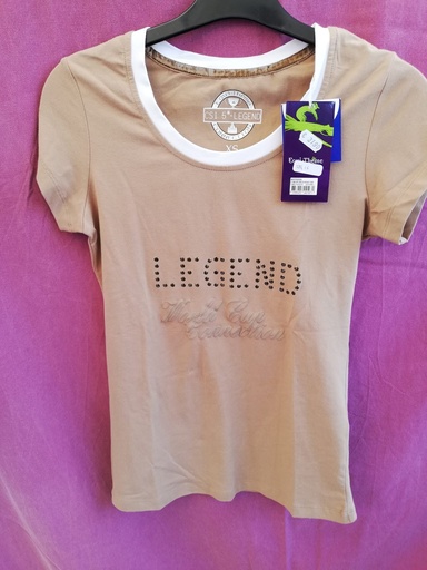 T-shirt jersey equitheme XS camel