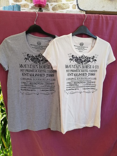 T-shirt rebecca Mountain Horse XS blanc