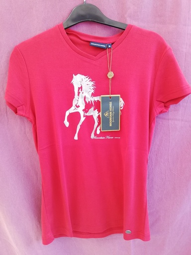 T-shirt katy mountain horse M rouge