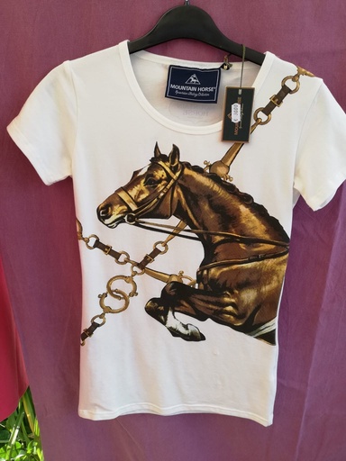 T-shirt amalia Mountain Horse XS blanc