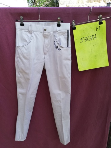 pantalon homme preto flags and cup 38 blanc