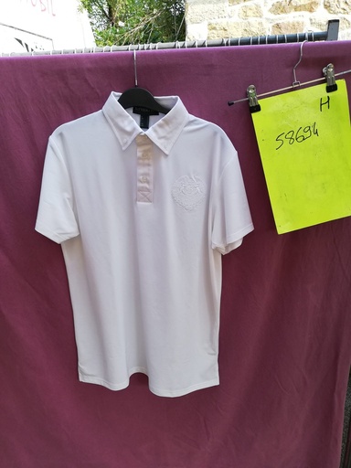 Polo concours homme mickael b vertigo S blanc