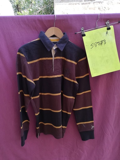 polo mahogany joules M marron/jaune