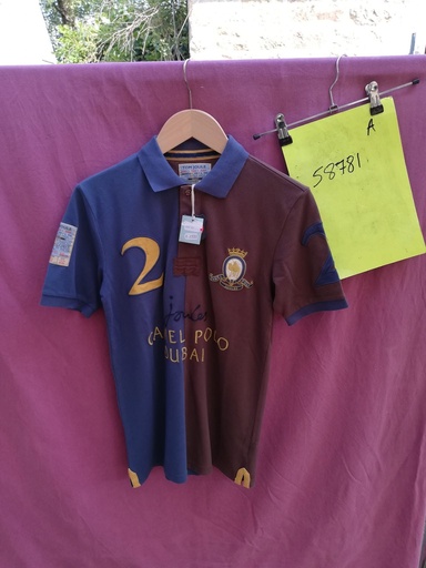 polo camel joules XS navy/marron