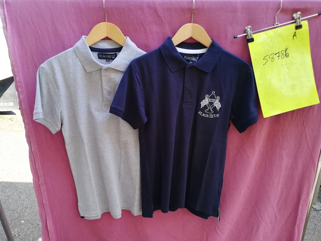polo curuzu flags and cup S gris