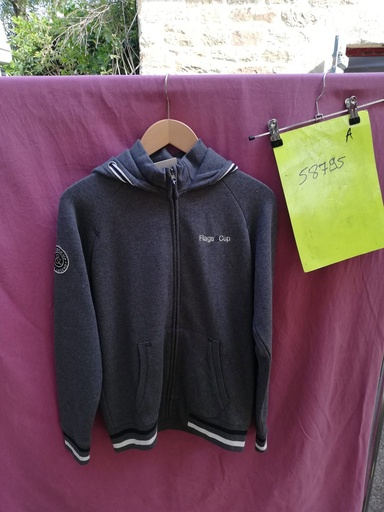 sweat paaso flags and cup S gris