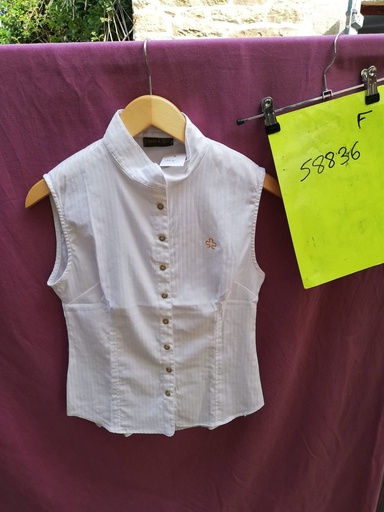 chemise sans manches erika charles de nevel S blanc